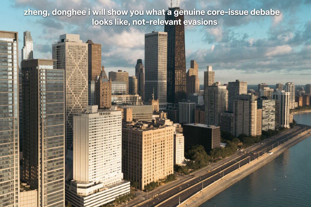 (정동희)동문서답이 아니라, 핵심 포인트 쟁점 토론이 무엇인지 보여주마 (Zheng, Donghee) I Will Show You What a Genuine Core-Issue Debate Looks Like, Not Irrelevant Evasions